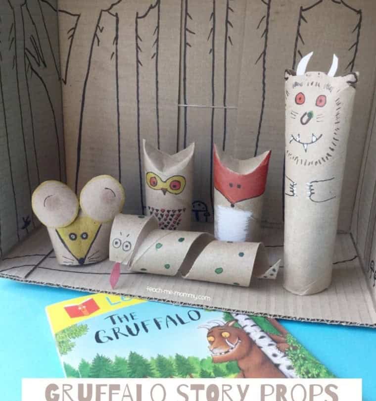 Gruffalo Props from Recyclables