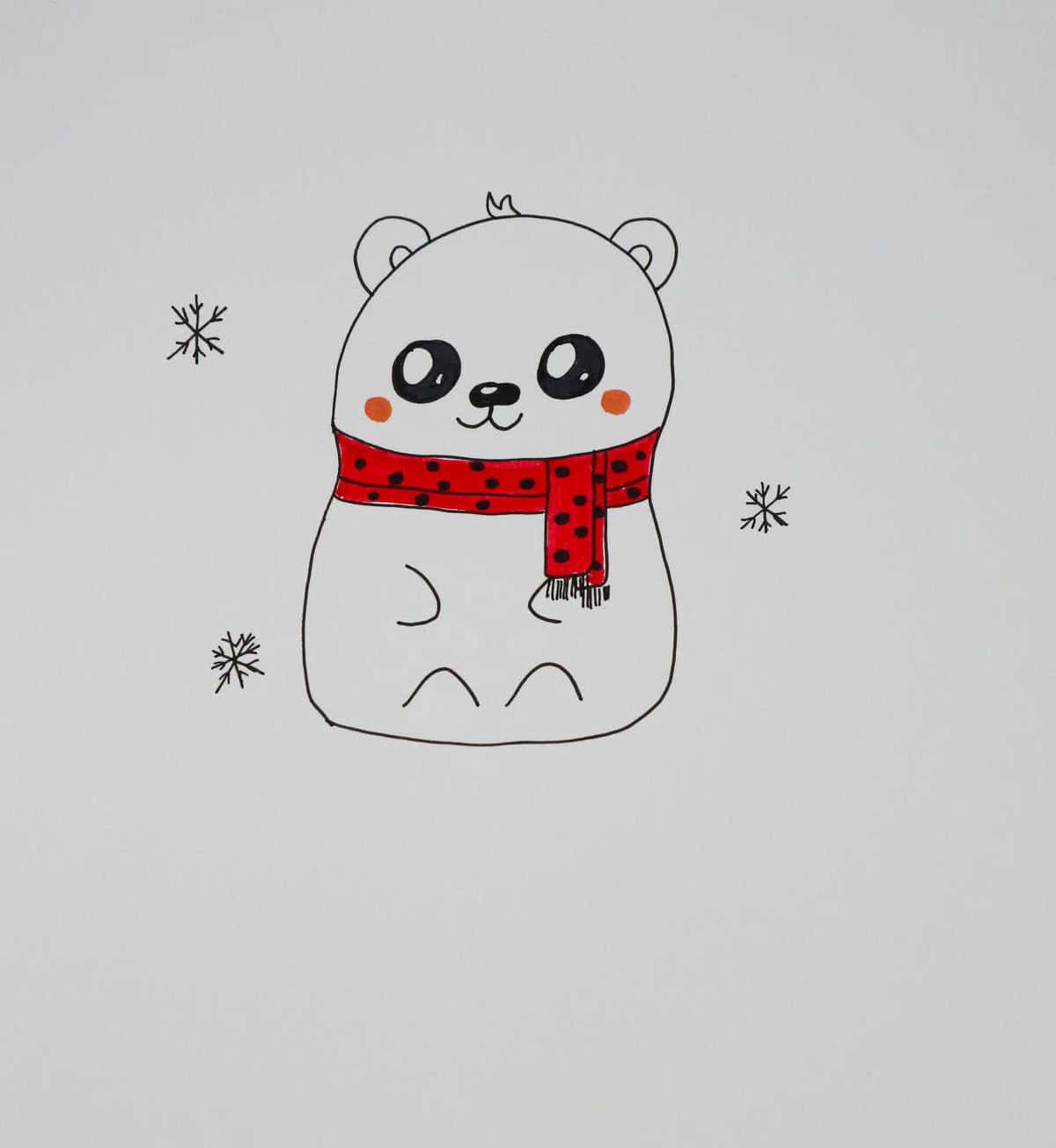 Festive Polar Bear Cub