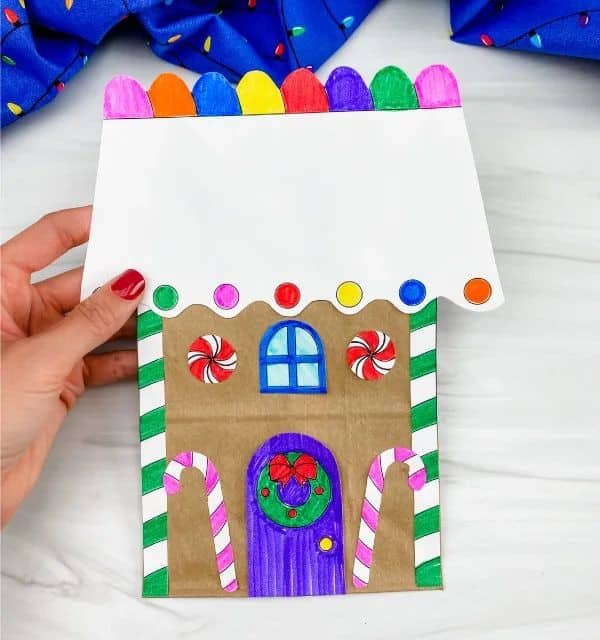 Paper Bag Gingerbread House