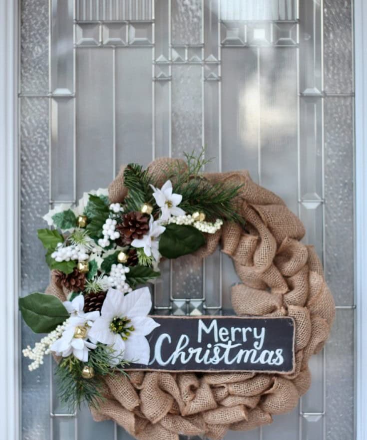 Christmas Burlap Wreath