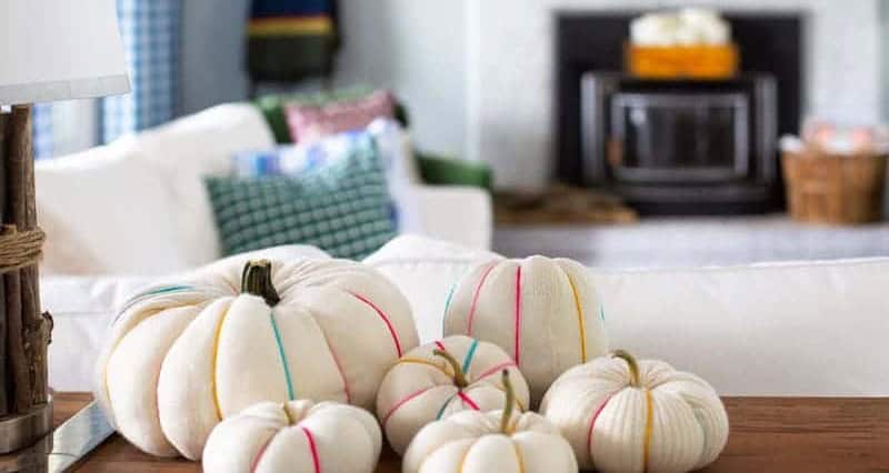 Scrap Fabric Pumpkins