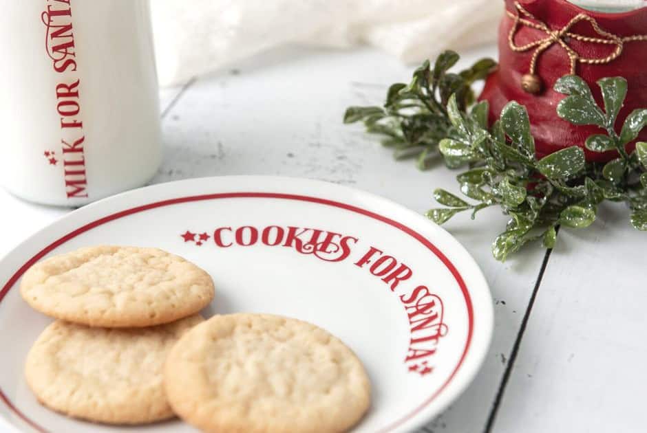 Santa Cookies Plate