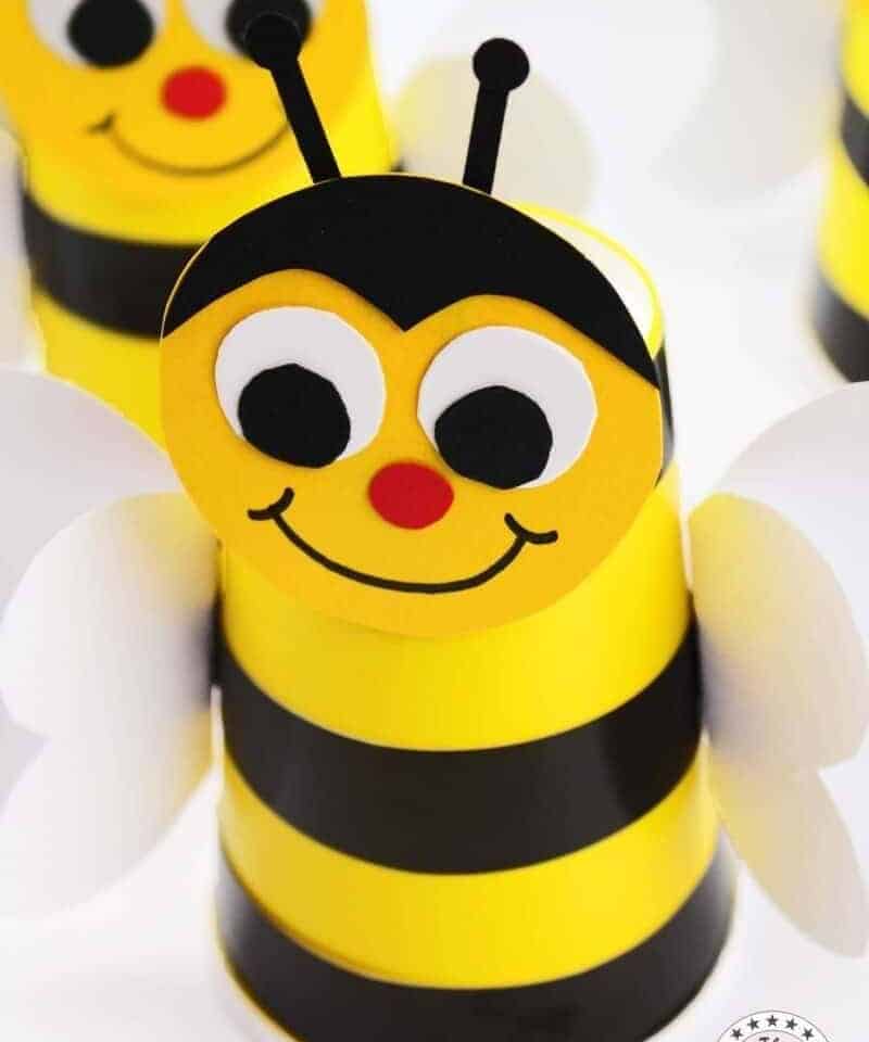 Paper Cup Preschool Bumblebee Craft