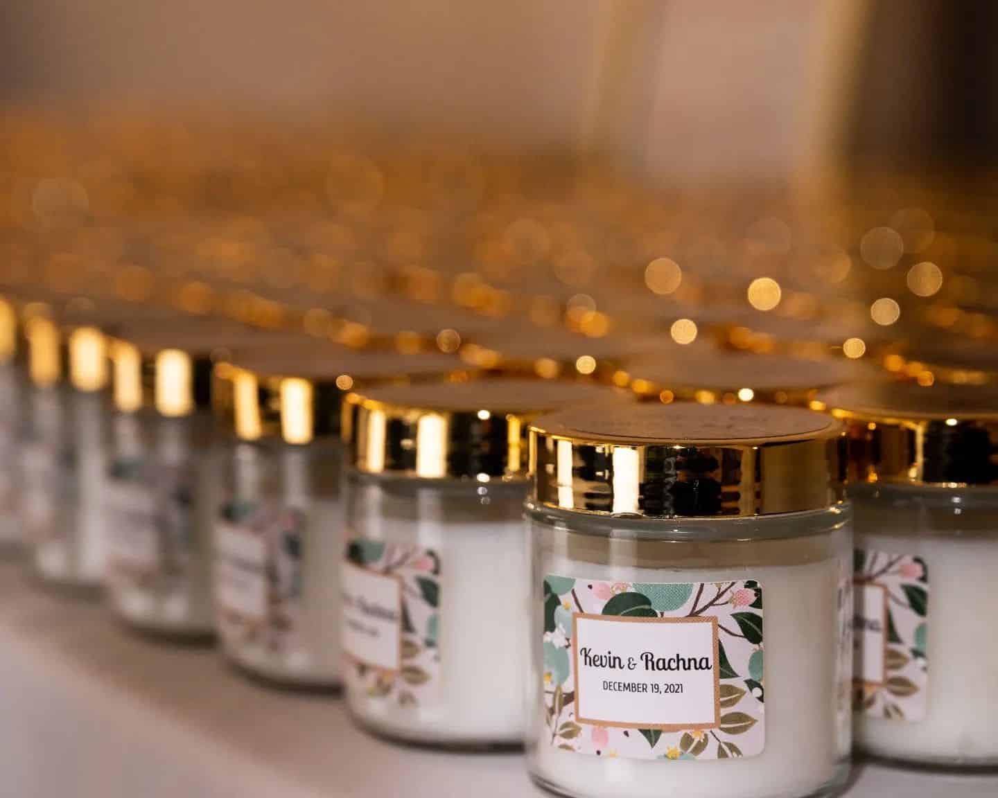 Scented Candle Wedding Favors