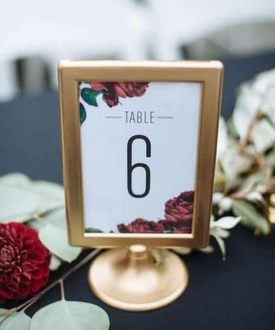 IKEA Tolsby Frames as Table Numbers