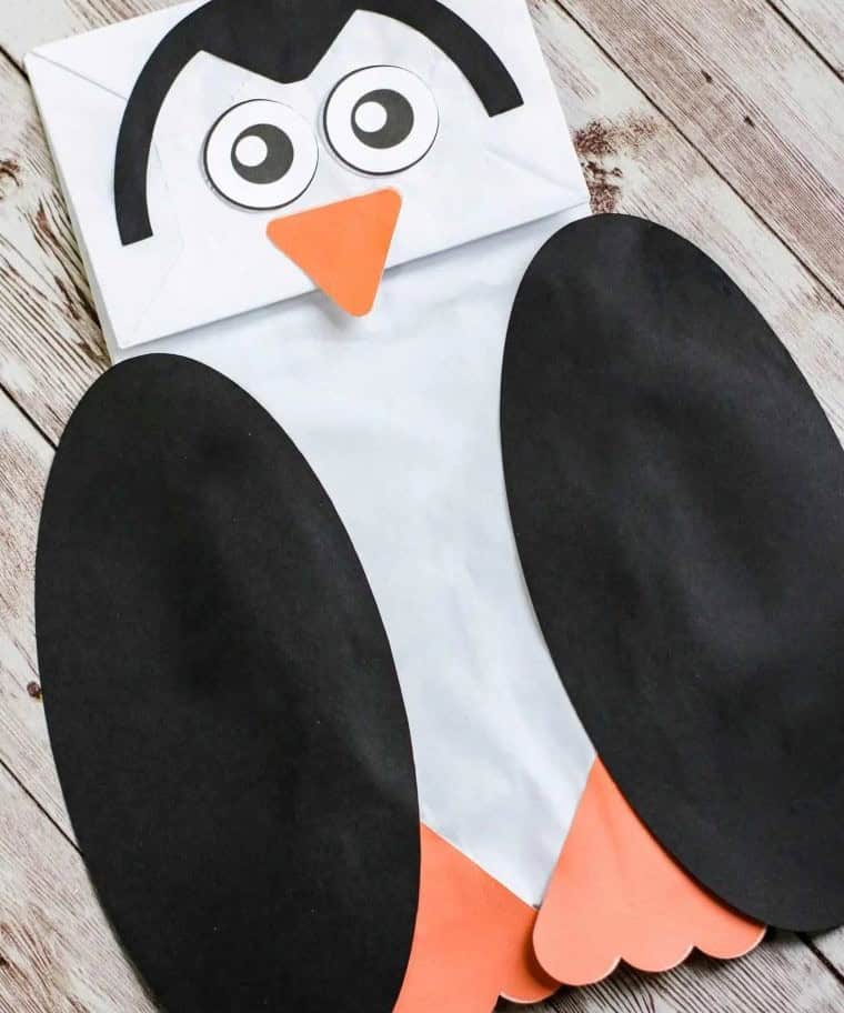 Paper Lunch Bag Penguin