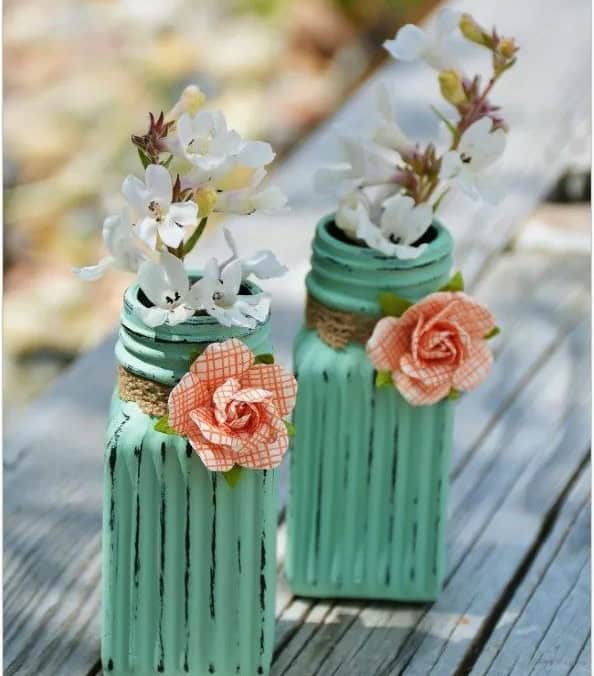 Miniature Flower Vases from Salt and Pepper Shakers