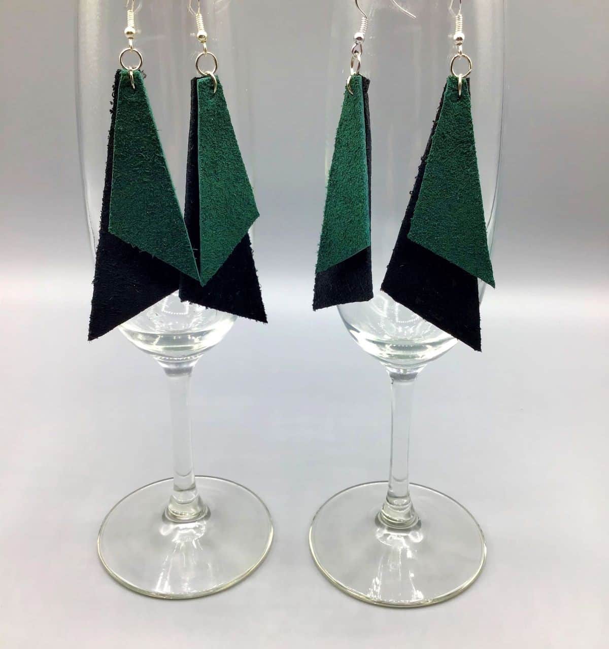 Two-Layer Leather Earrings