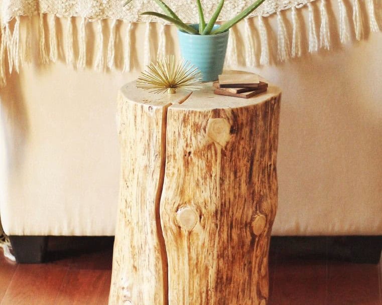 Tree Stump Side Table