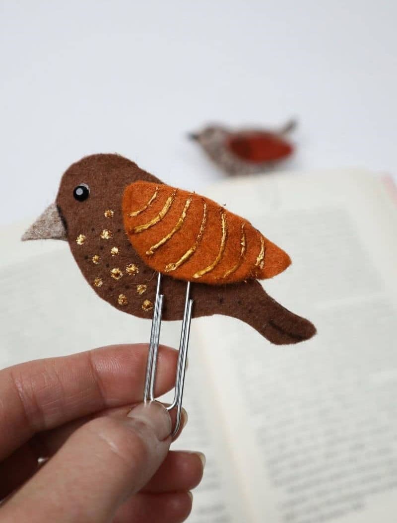 Handmade Felt Bookmark