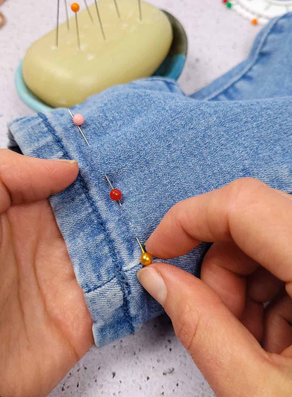 Use Bar Soap to Help Pins Glide Through the Fabric