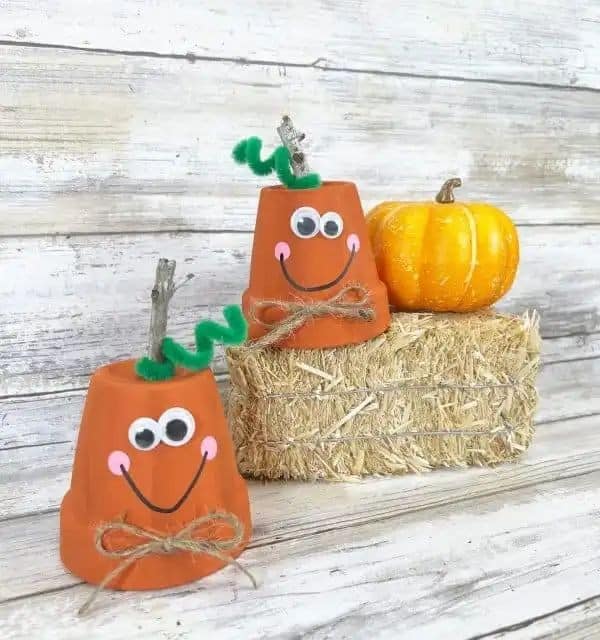 Plant Pot Pumpkin Craft