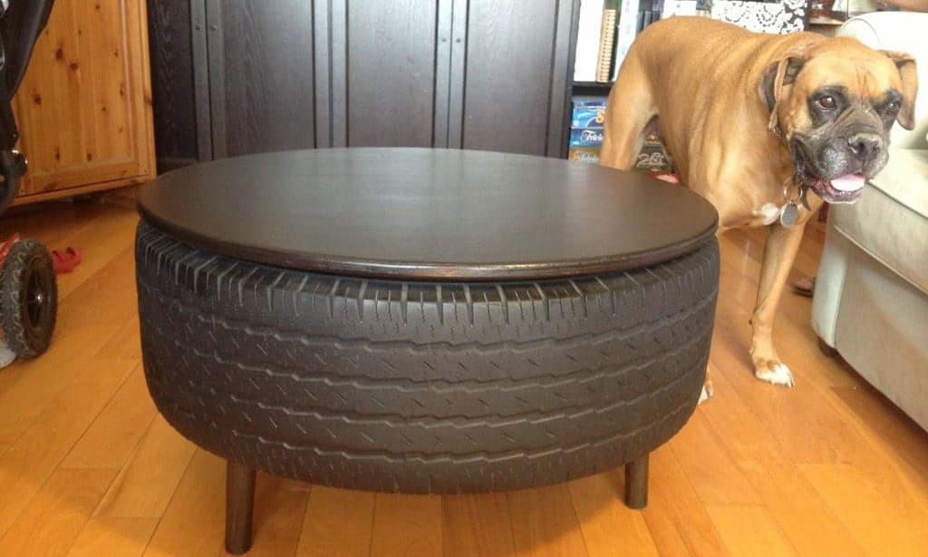 Recycled Tire Coffee Table