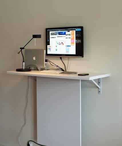 Standing Desk with “Invisible” Data Storage