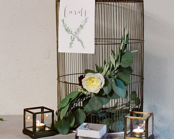 DIY Wedding Card Cage