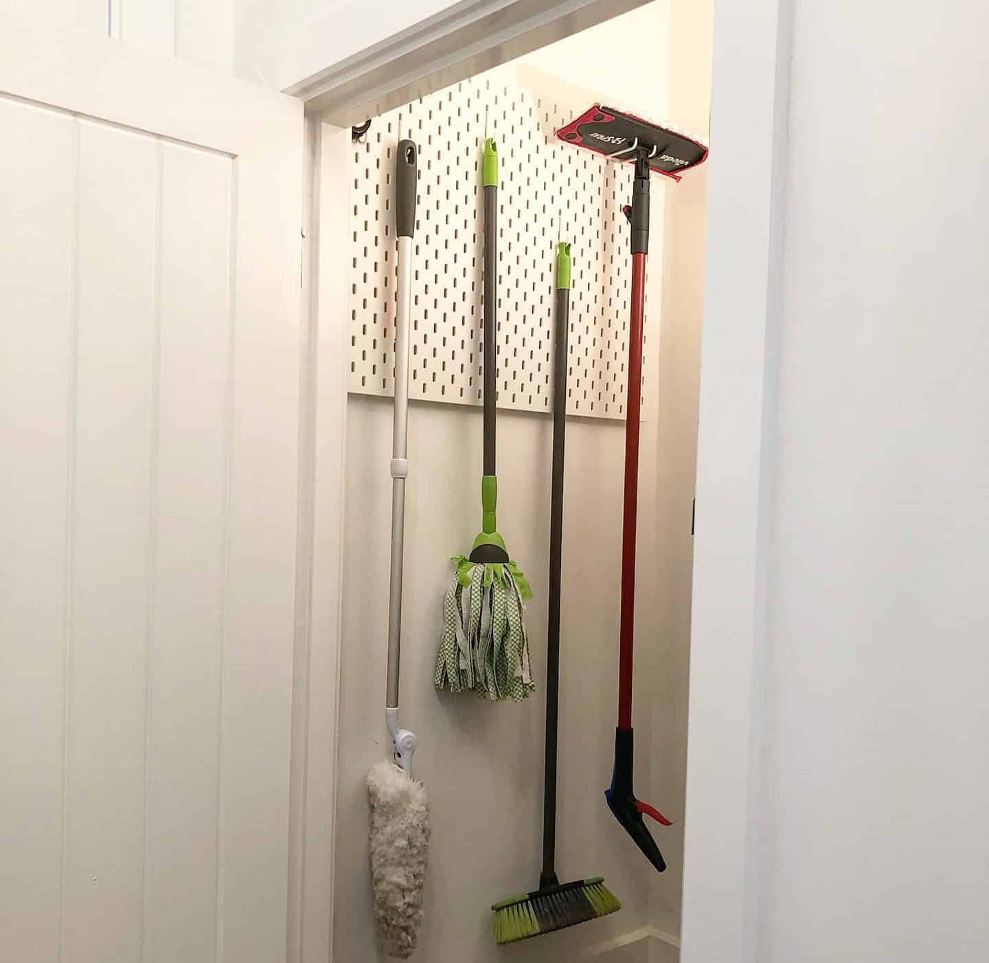 10 IKEA Pegboard for under-the-stairs Storage