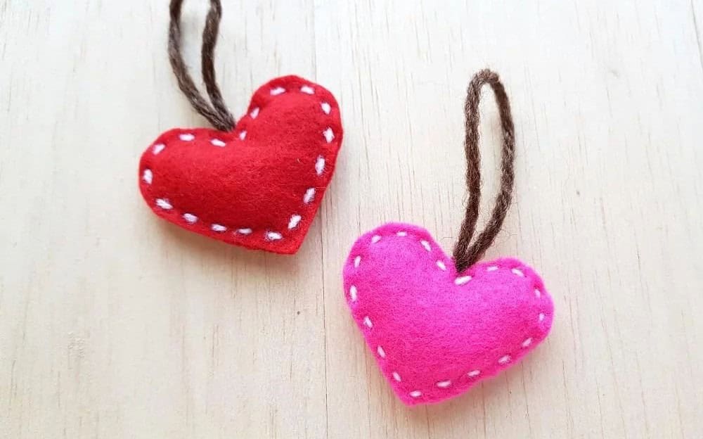 Heart Plush Ornament