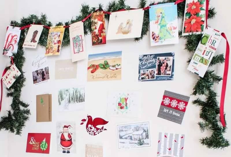 Christmas Card Garland