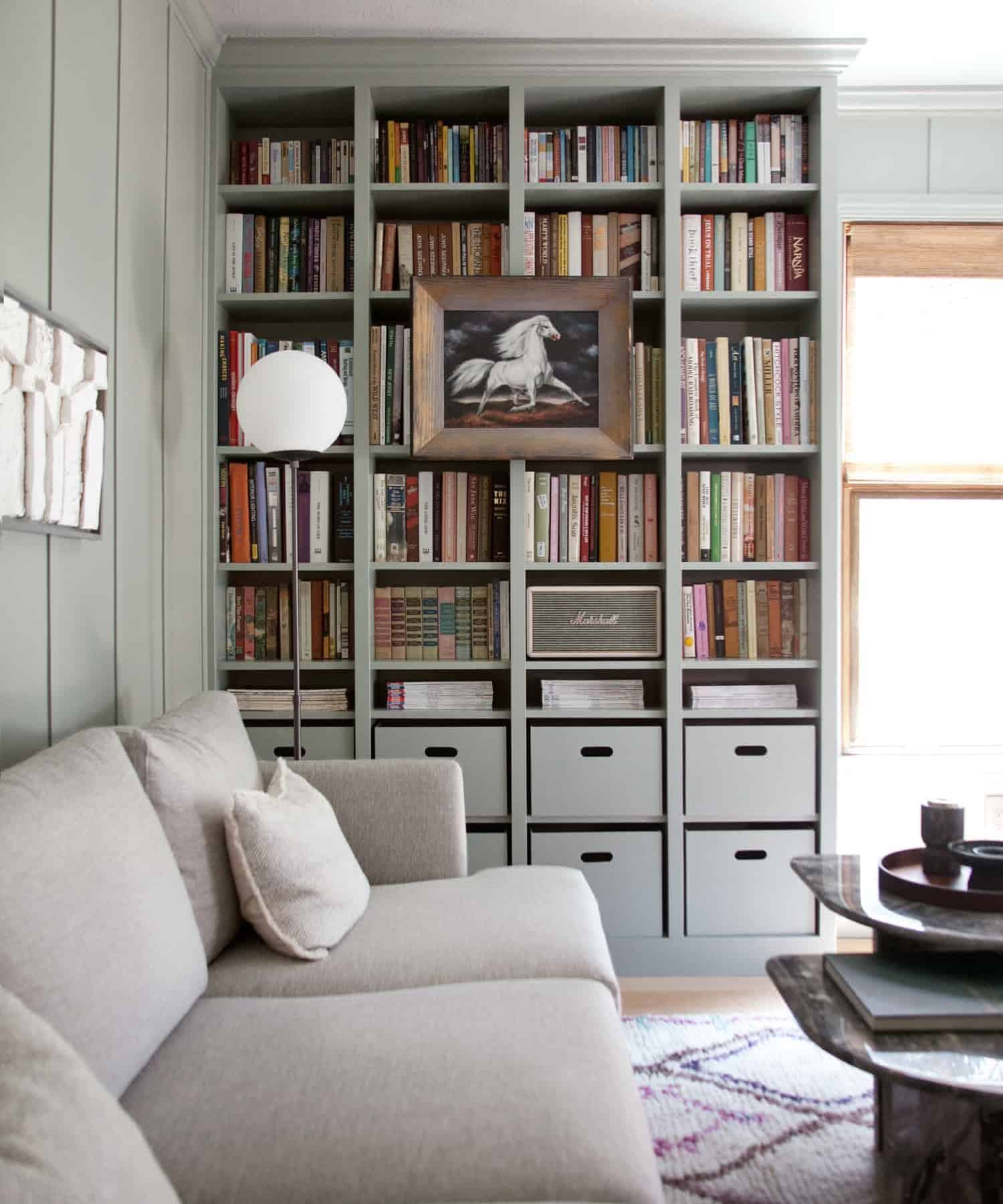 Built-In Billy Bookcase Library Wall