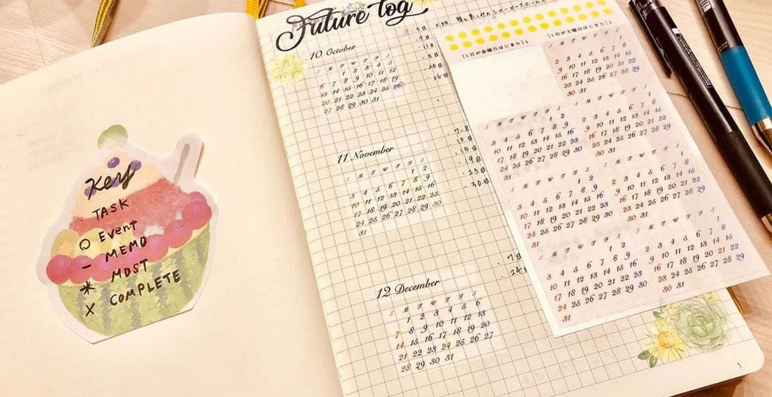 Future Log with Mini Calendar Stickers