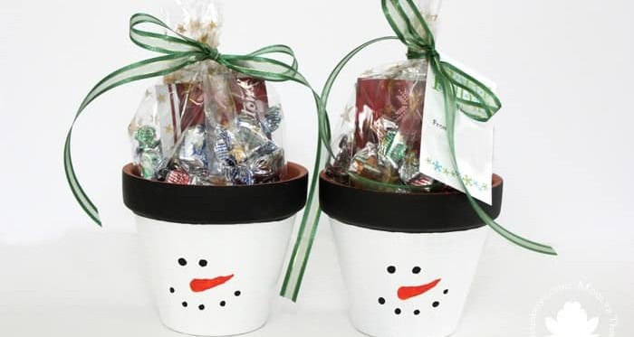 Snowman Gift Pots