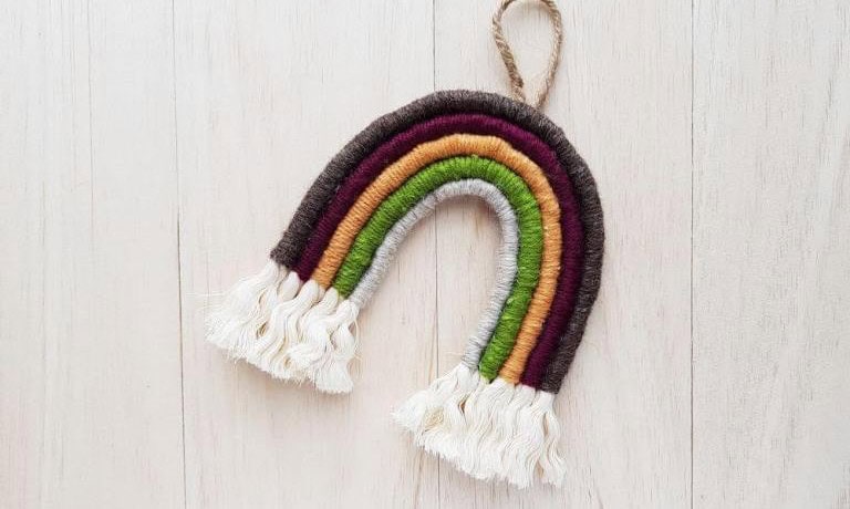 Macrame Rainbow Wall Hanging