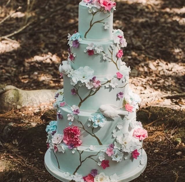 Fairytale Cake In Turquoise