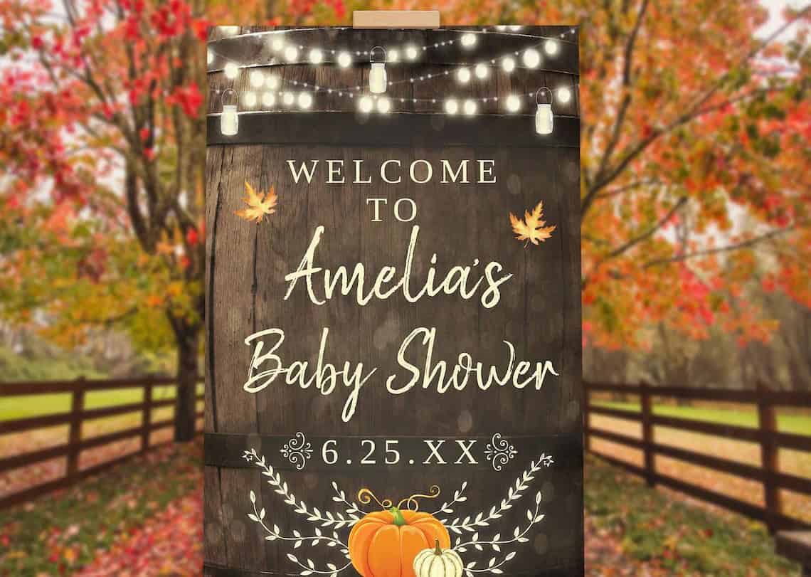 Fall Rustic Welcome Sign