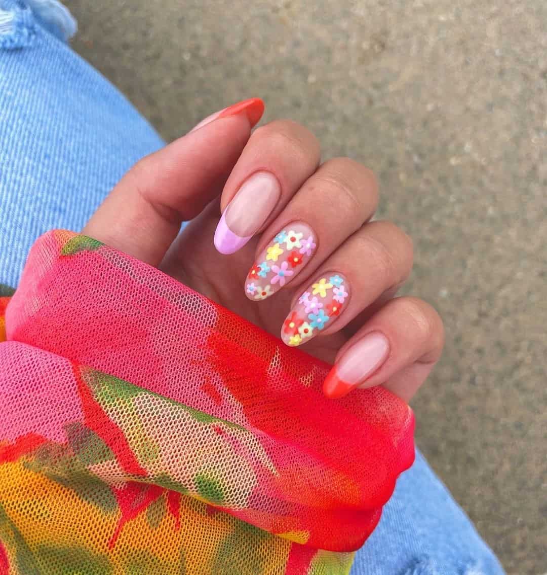 COLORFUL TIPS AND FLOWERS