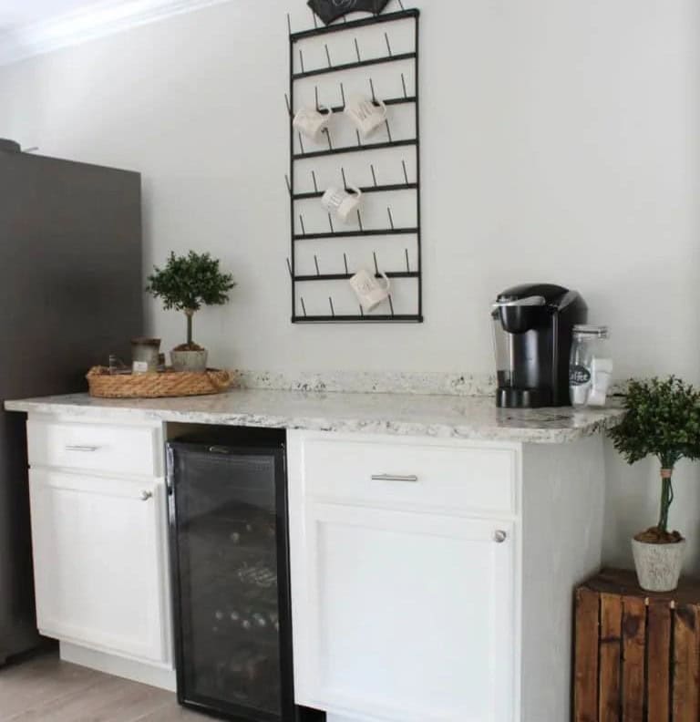 DIY Rustic Beverage Bar