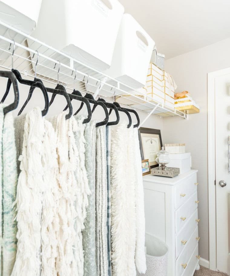 Velvet Hanger Throw Closet