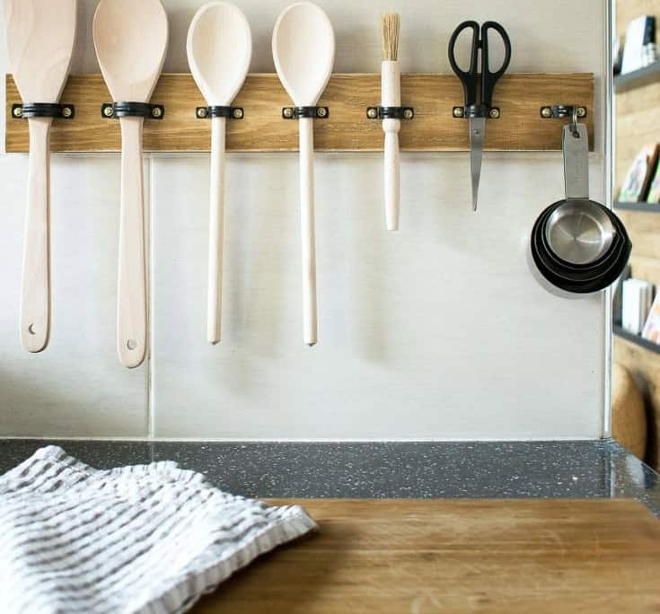 DIY Kitchen Utensil Rack