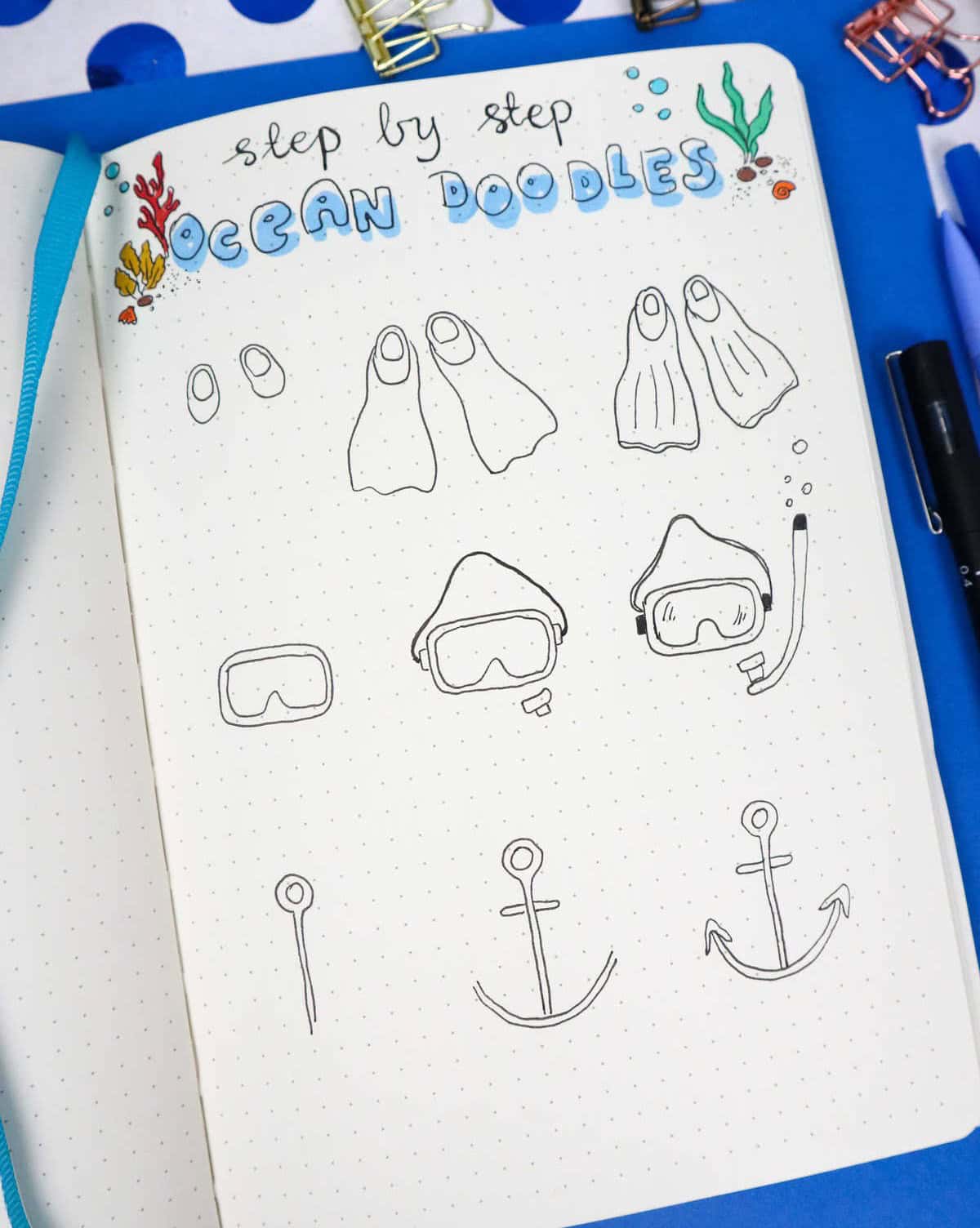 Ocean Doodles Step-by-Step