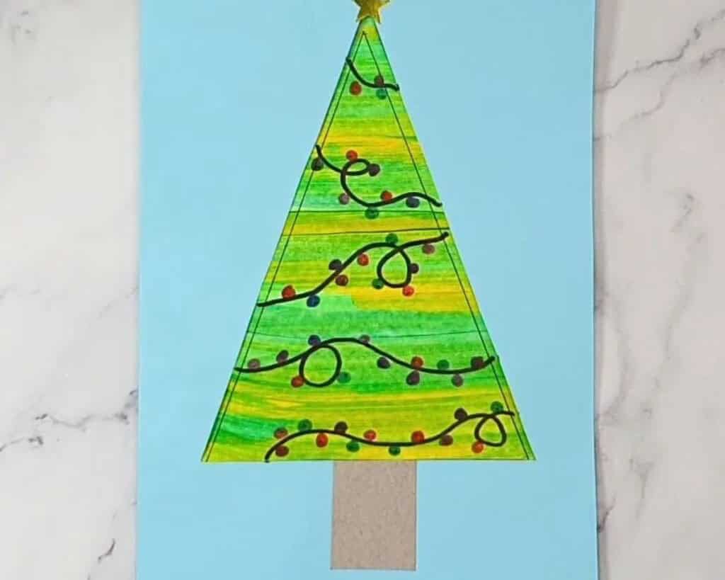 Swipe Paint Christmas Tree