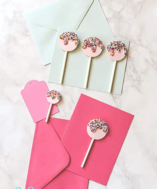 Easy Sprinkles Lollipop Card