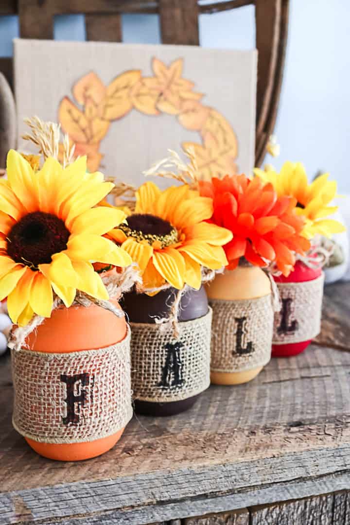 FALL MASON JARS