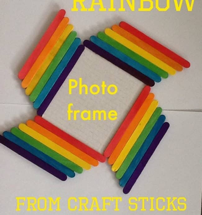 Popsicle Stick Photo Frames