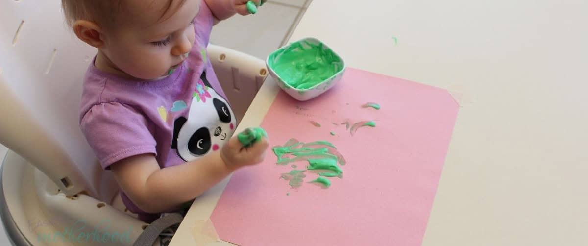 Edible Yogurt Finger Paint