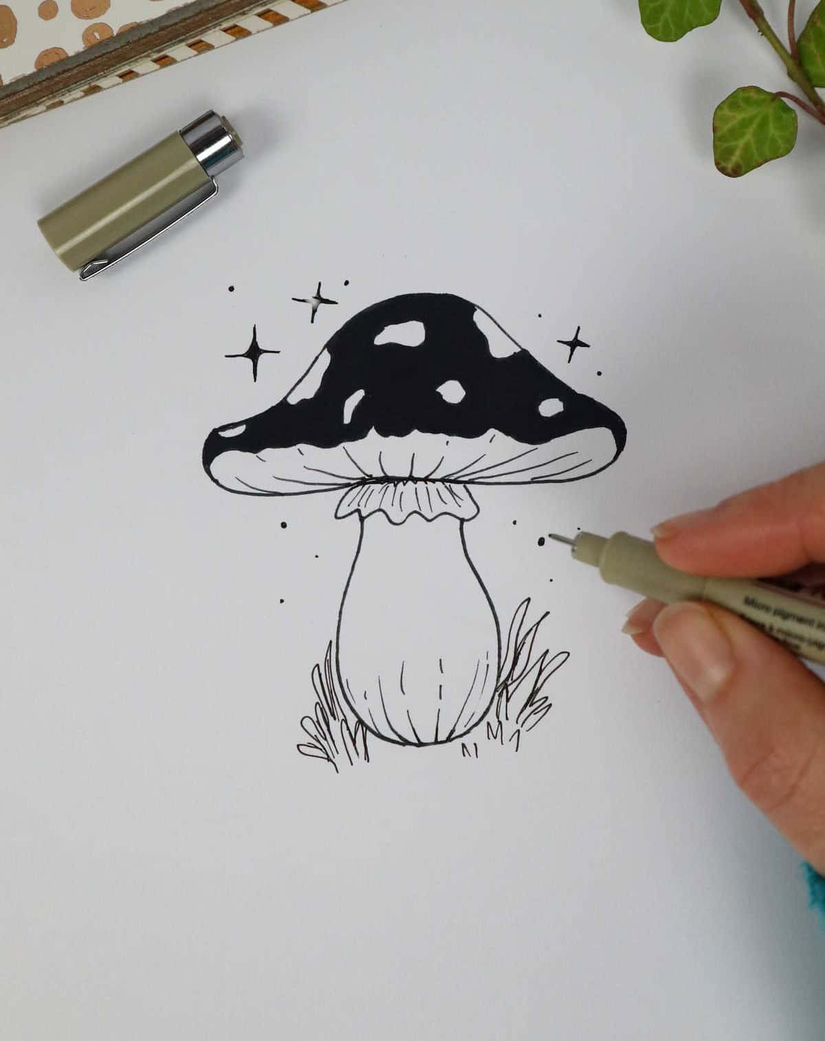 21 Easy Mushroom Drawing Ideas