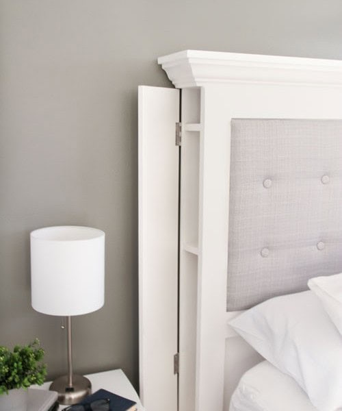 Headboard With Hidden Storage