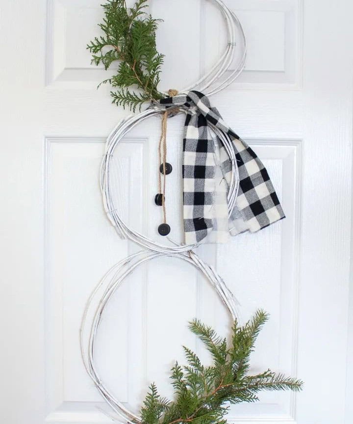 Snowman Wreath