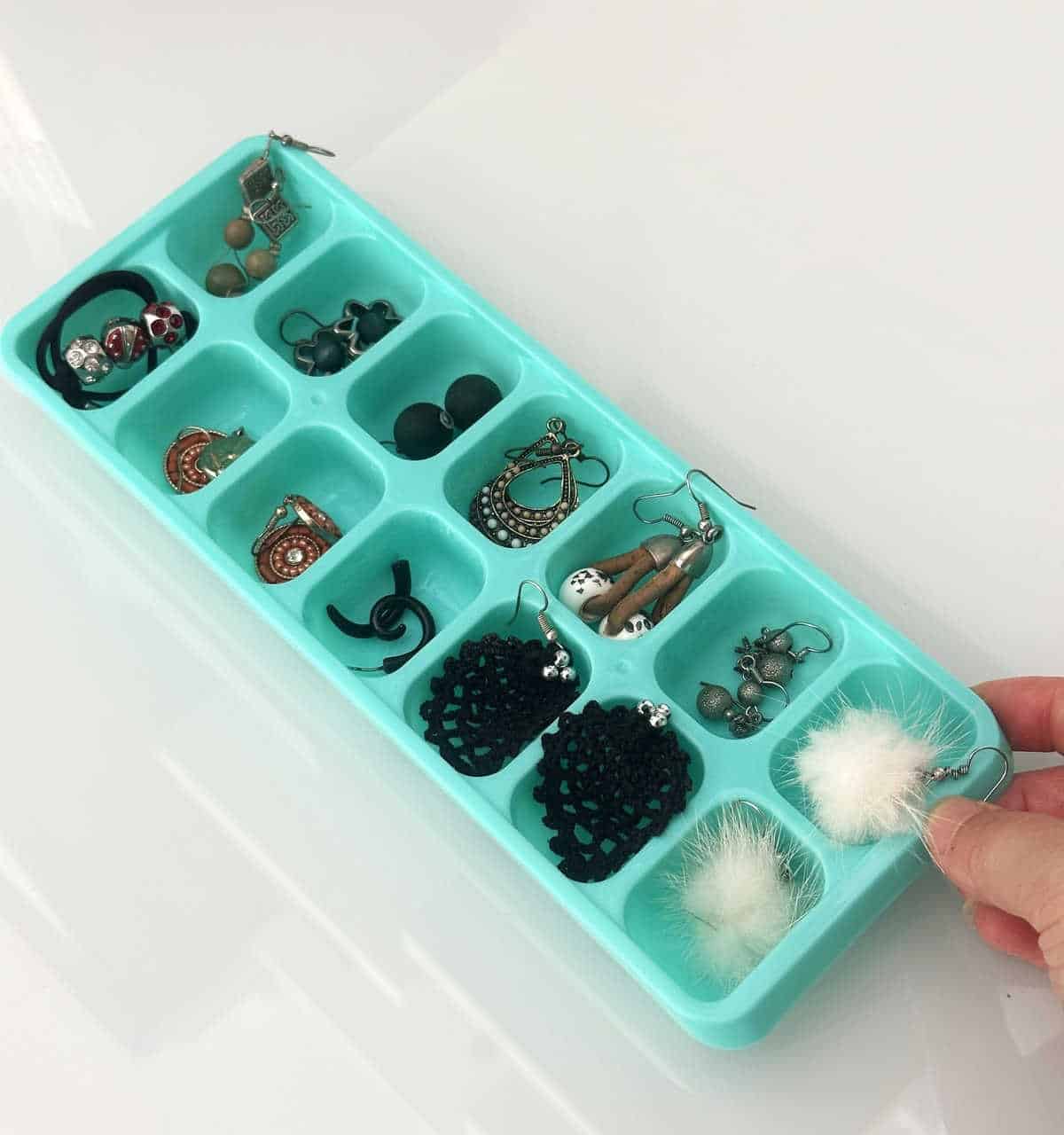 Pair Your Earrings Up in an Ice Cube Tray