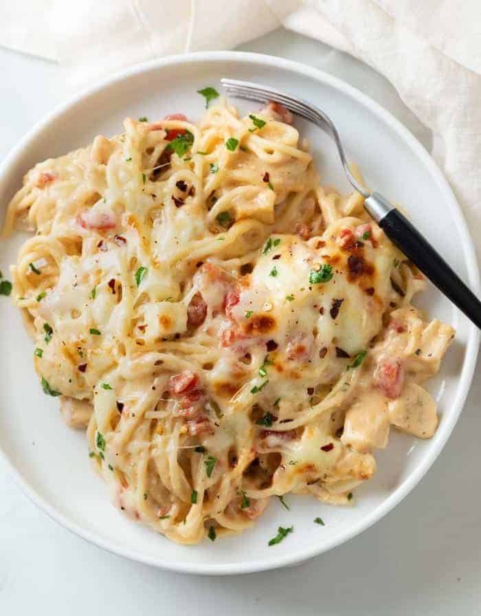 CHICKEN SPAGHETTI CASSEROLE