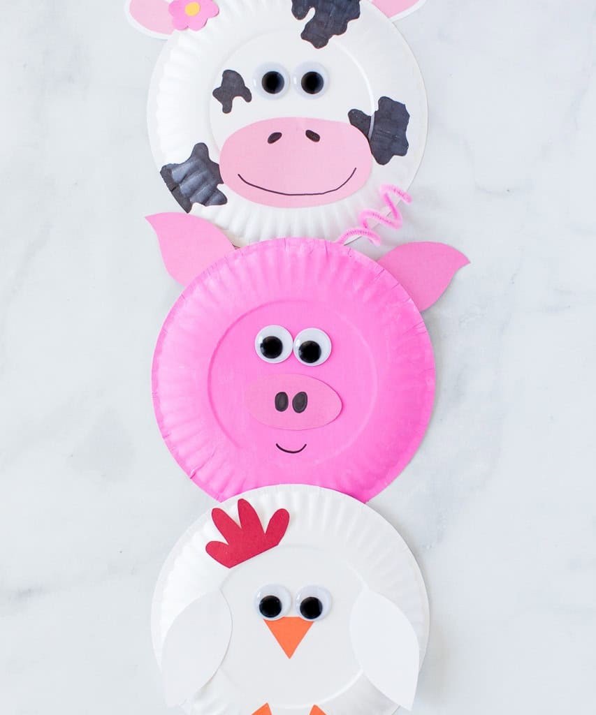 Paper Plate Farm Animal