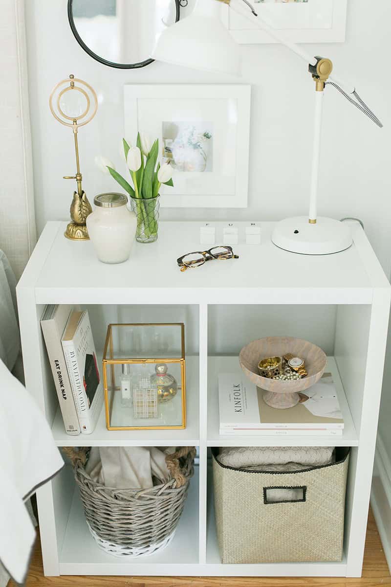 USE IKEA KALLAX AS A NIGHTSTAND