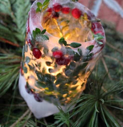 Holiday Ice Lanterns