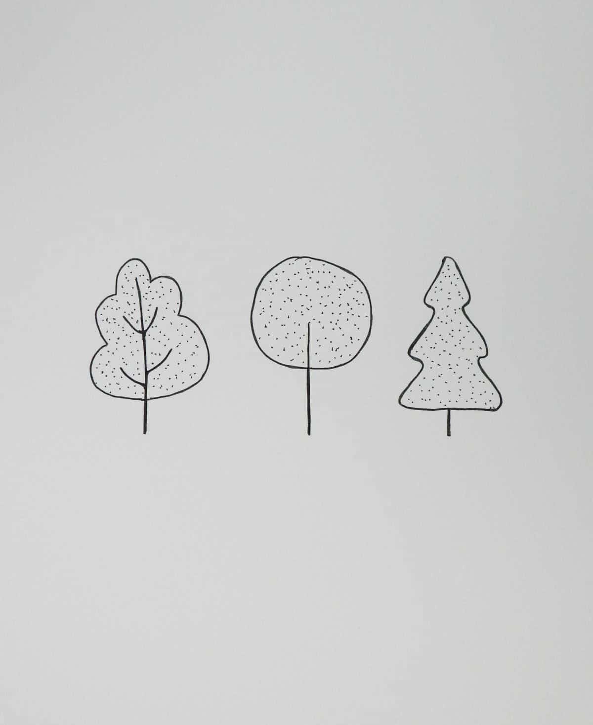 Trio of Trees