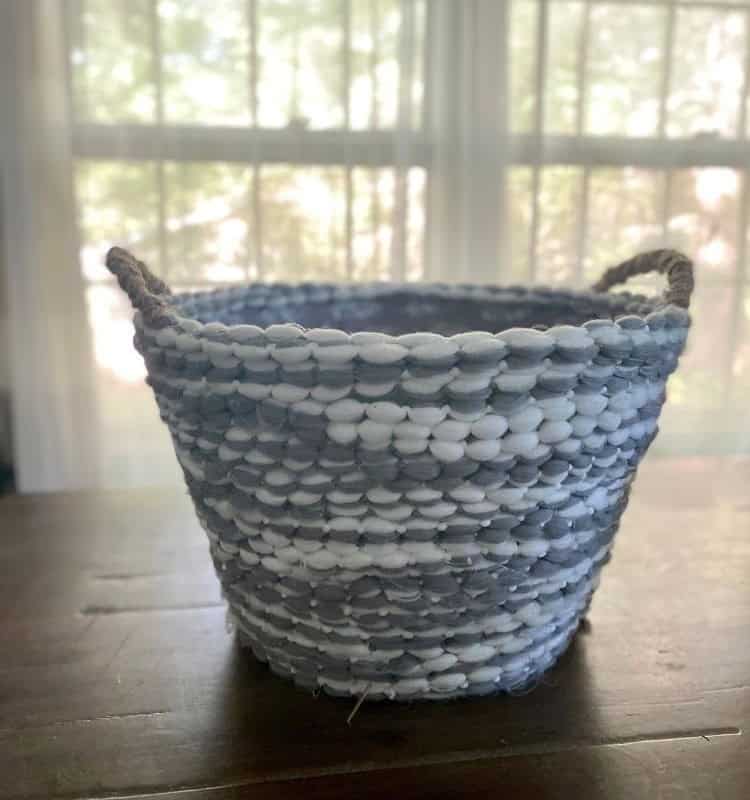 Dollar Tree Rope Basket DIY