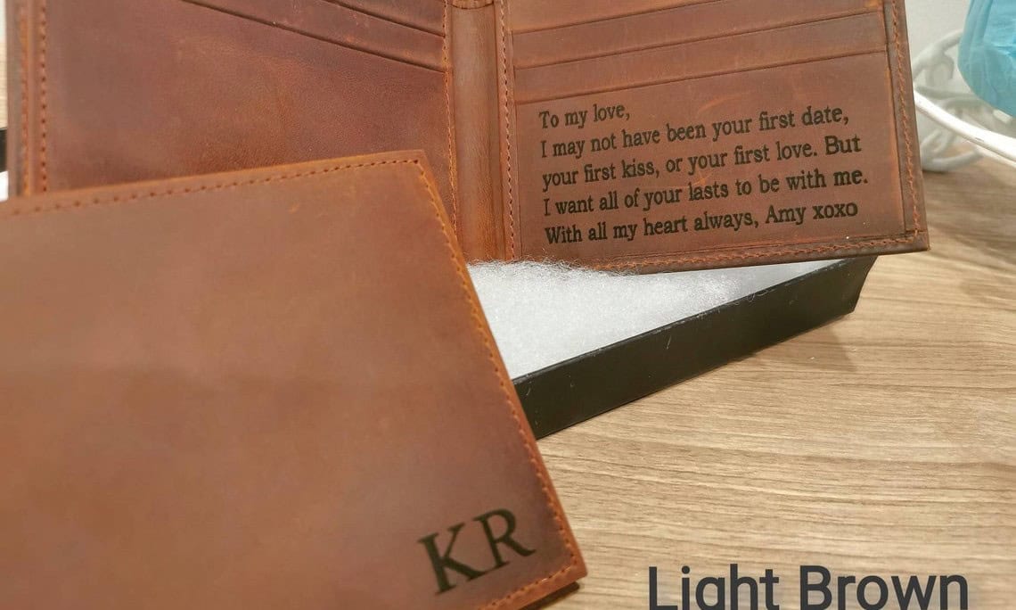 Monogrammed Leather Wallet