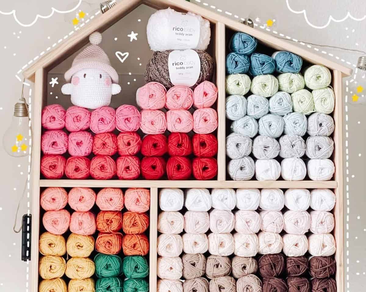 IKEA Doll House to Store Yarn